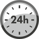 24-Stunden Notdienst VW Piktogramm